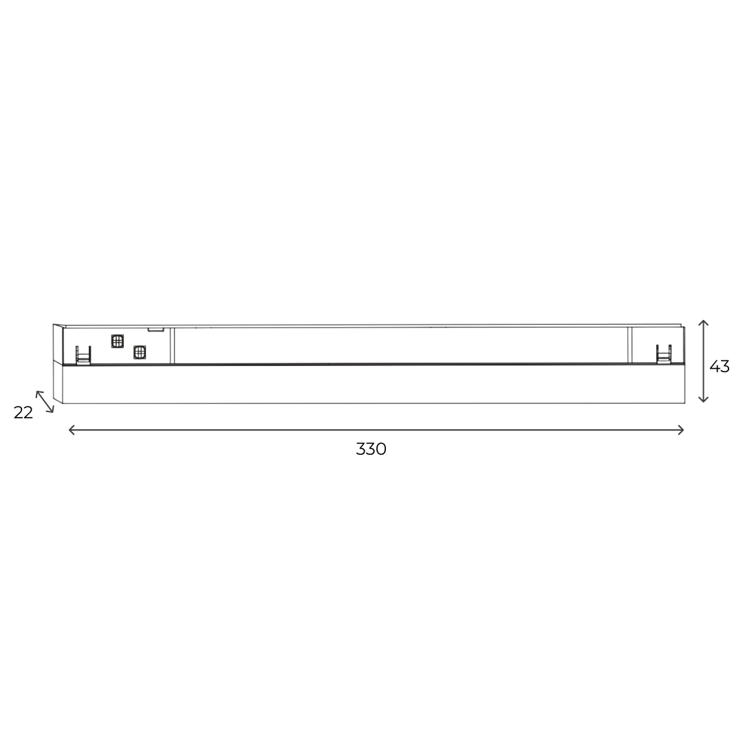 Светильник трековый 4в1 IZILED 18W 48V IZ48-1118BK