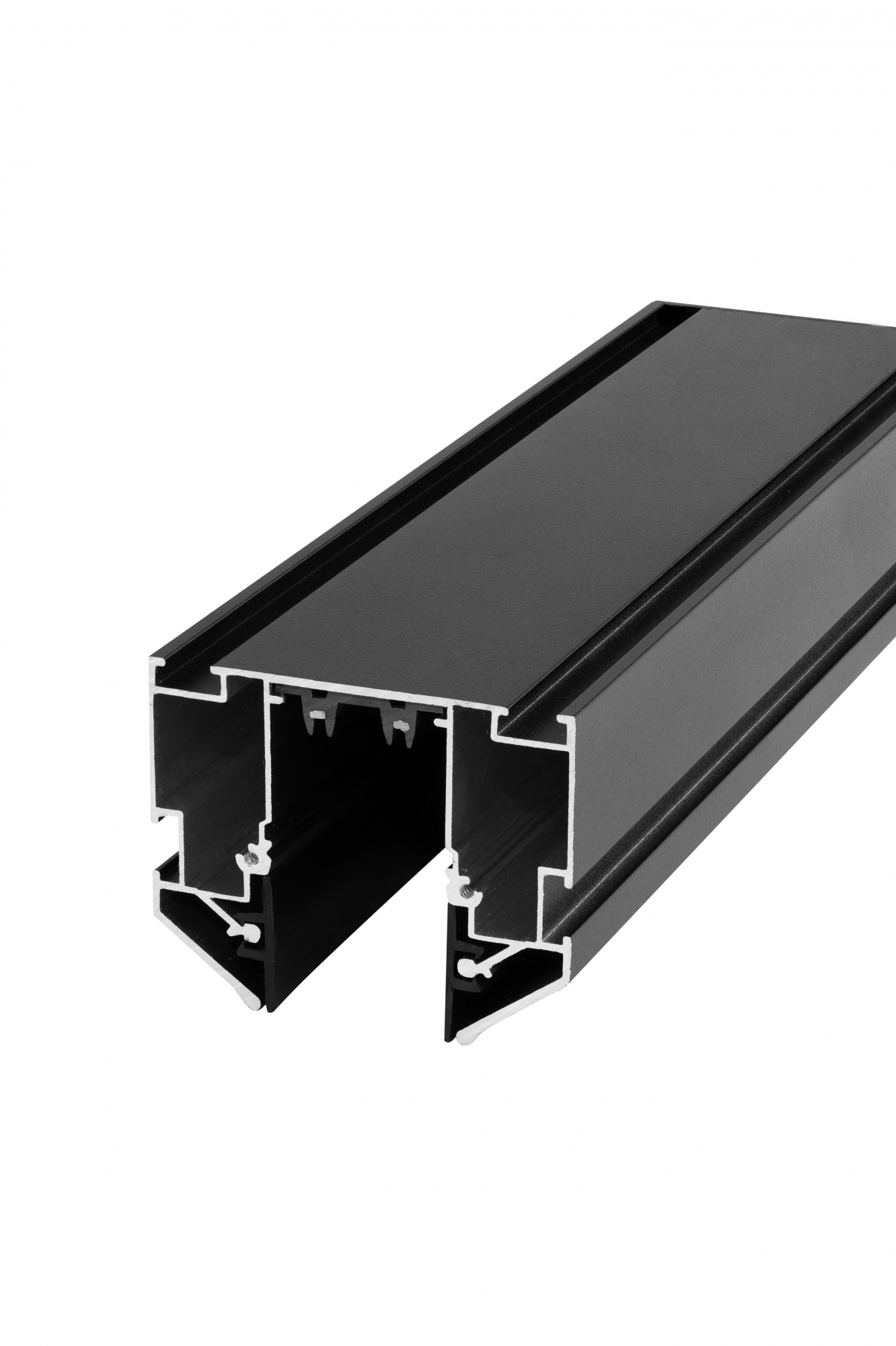Магнитный шинопровод 3м под натяжной потолок IZILED 220V IZ220P-3000BK (торцевые заглушки в комплекте)
