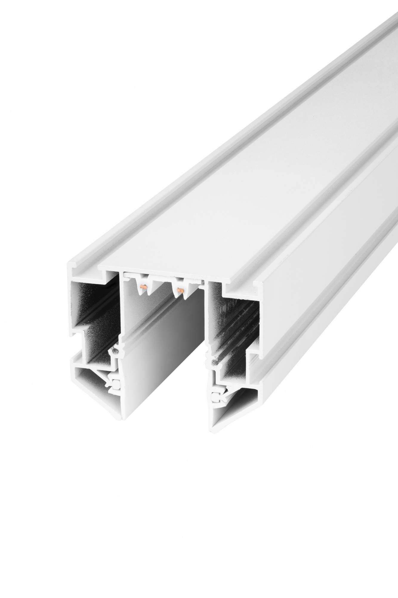 Магнитный шинопровод 3м под натяжной потолок IZILED 220V IZ220-3000WH (торцевые заглушки в комплекте)