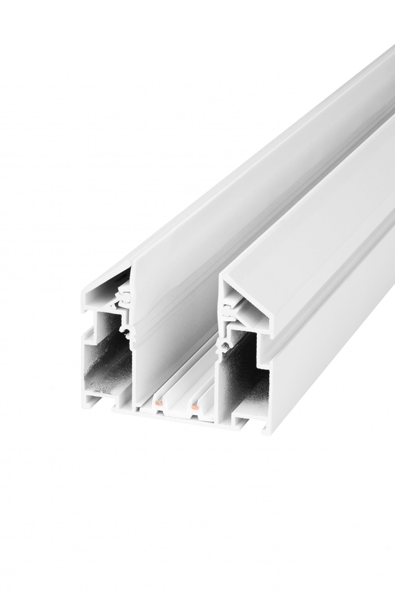 Магнитный шинопровод 3м под натяжной потолок IZILED 220V IZ220-3000WH (торцевые заглушки в комплекте)
